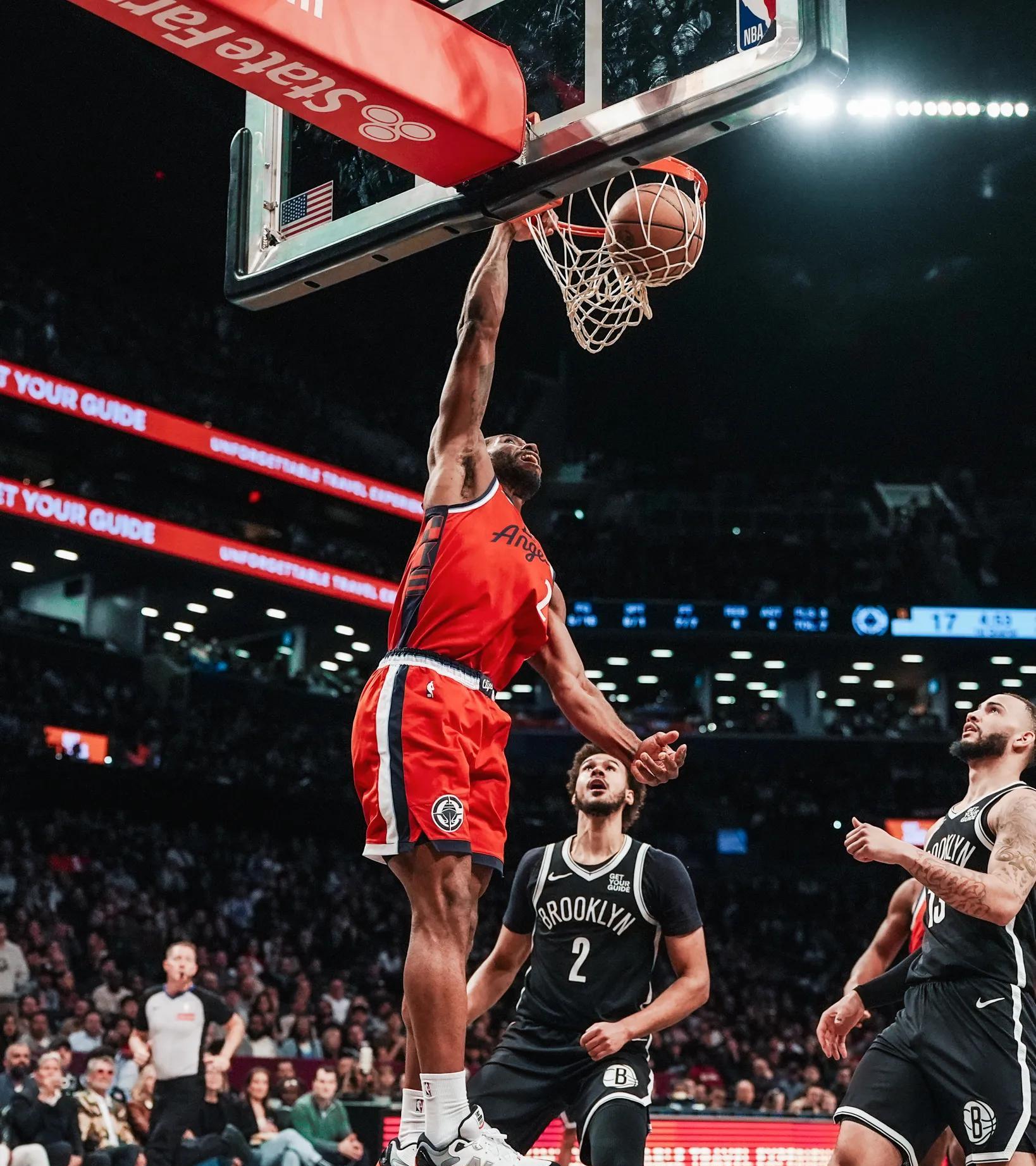  nba篮网队快船比赛 